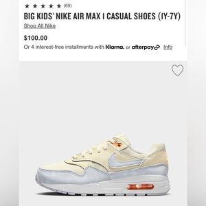 Nike air max 1 (GS) 4.5y